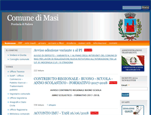 Tablet Screenshot of comune.masi.pd.it